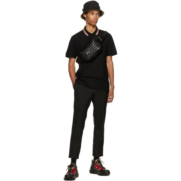 BURBERRY Black Sonny Leather TB Quilted Belt Bum Bag Crossbody Unisex RSP $1,350 - Picture 6 of 16